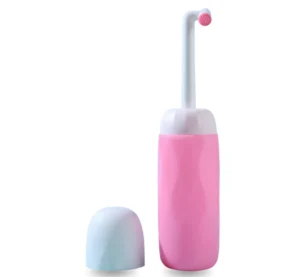 Home Roze peri bottle spoelfles met uitschuifbare sproeikop voor intieme verzorging na de bevalling.